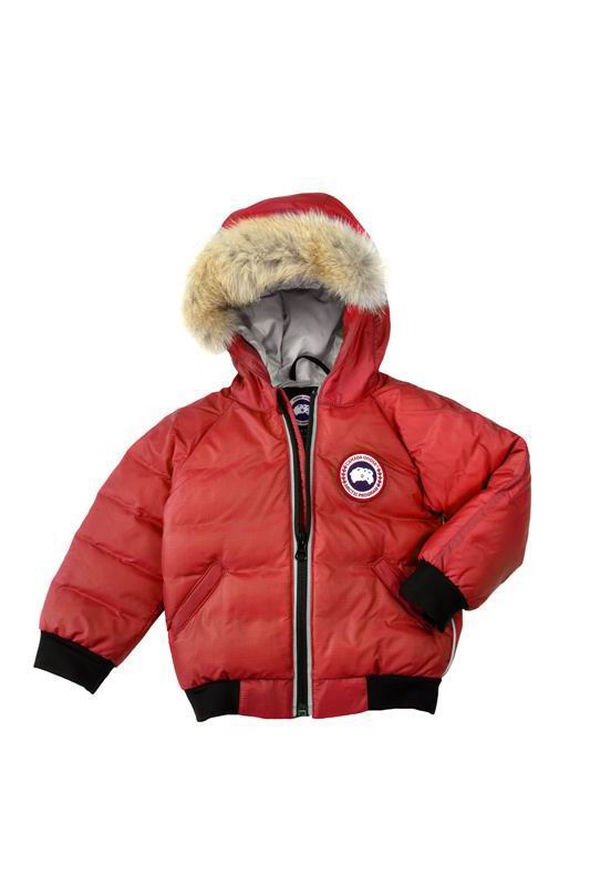 Baby Canada Goose Elijah Bomber Red outlet stores